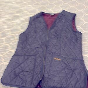 Barbour navy blue vest size 8